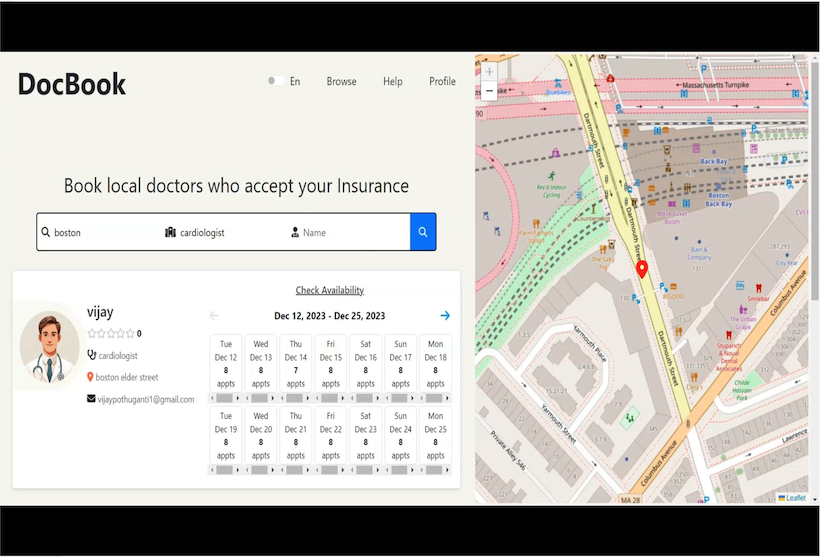 DocBook healthcare platform preview